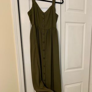 Button up maxi dress